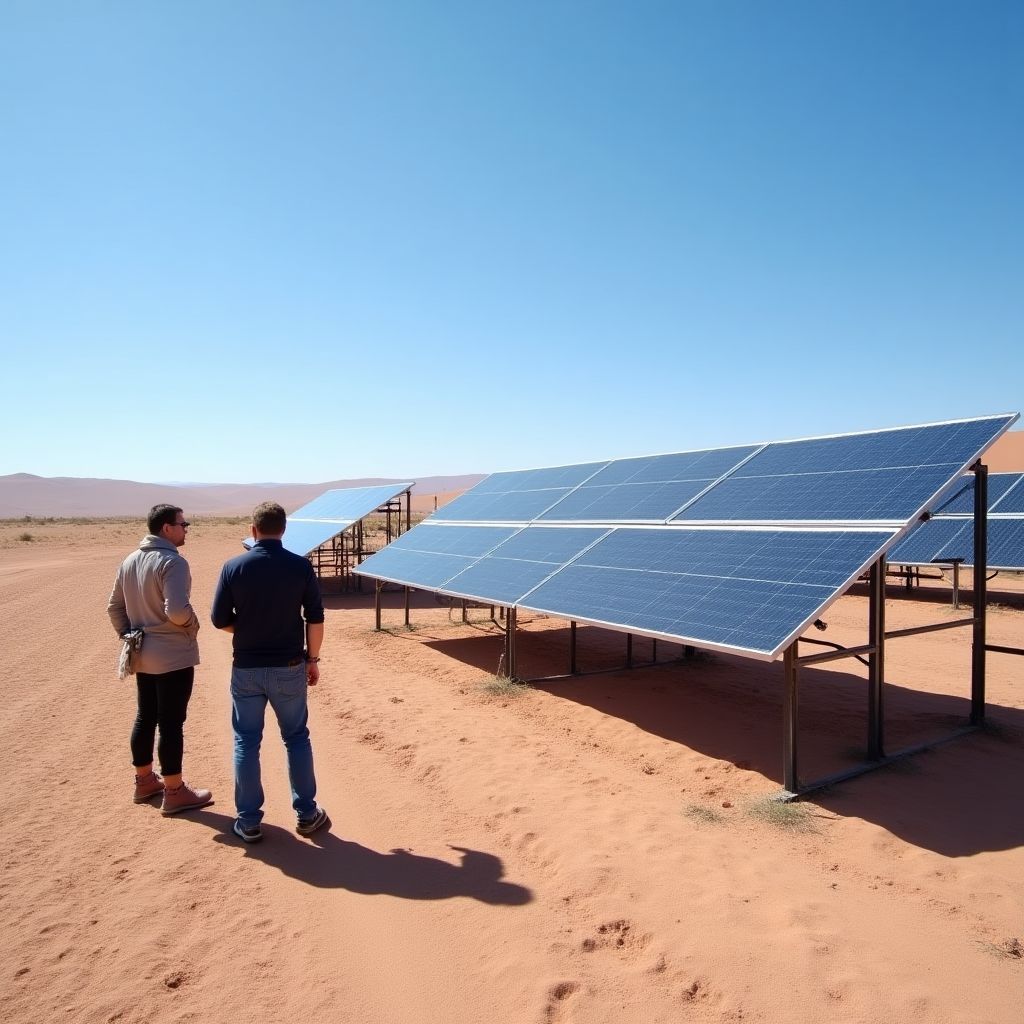 Visita a proyecto de energía renovable financiado